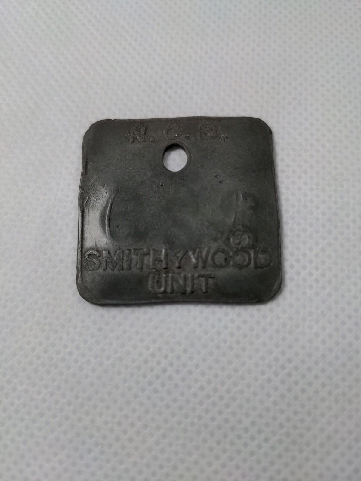Smithywood Unit No 229 N.C.B. Miners Pit Check Token Tally