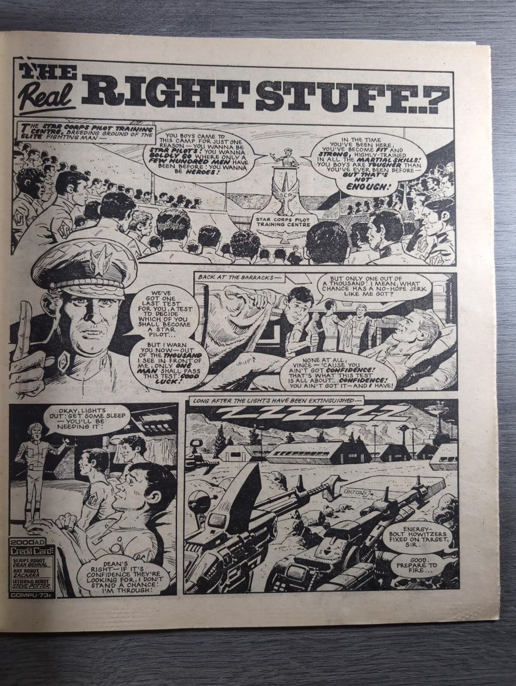 2000AD Prog 373 Featuring Judge Dredd Comic 16th June 1984 Vintage Retro Comic