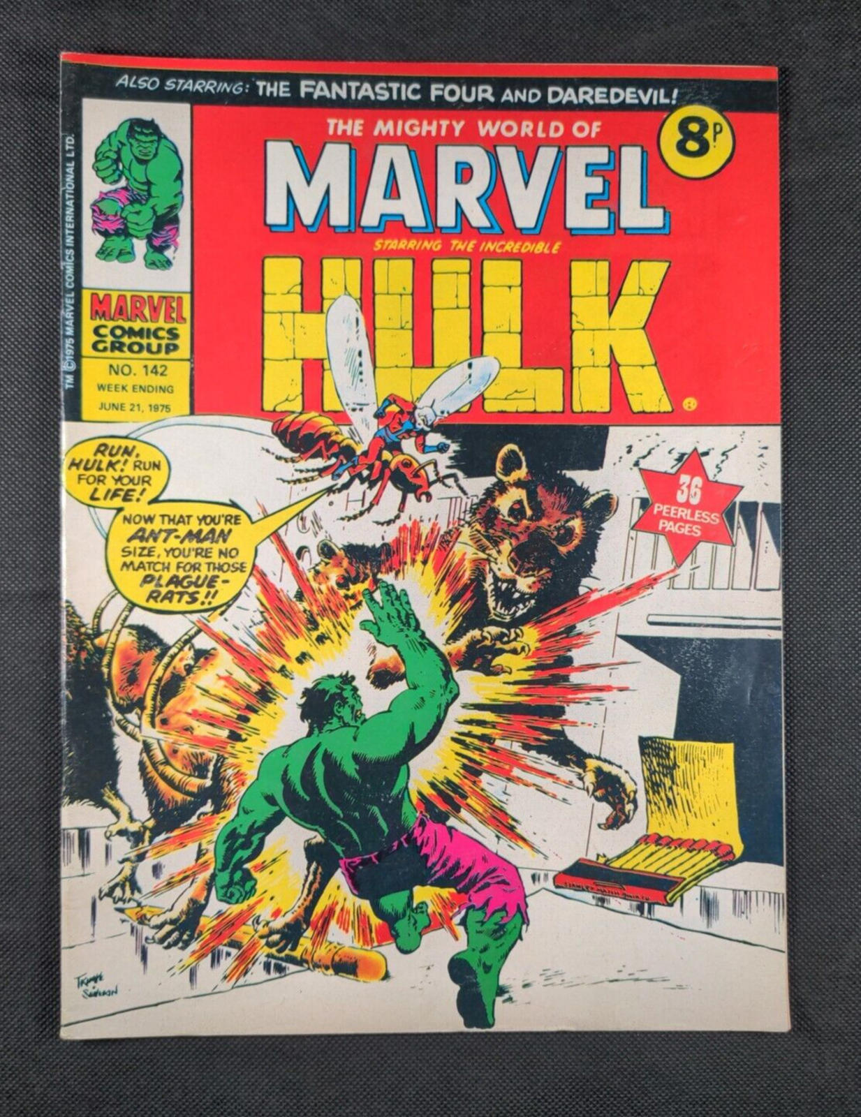 Mighty World of Marvel Issue No 142 June 1975 Marvel UK Vintage Comic
