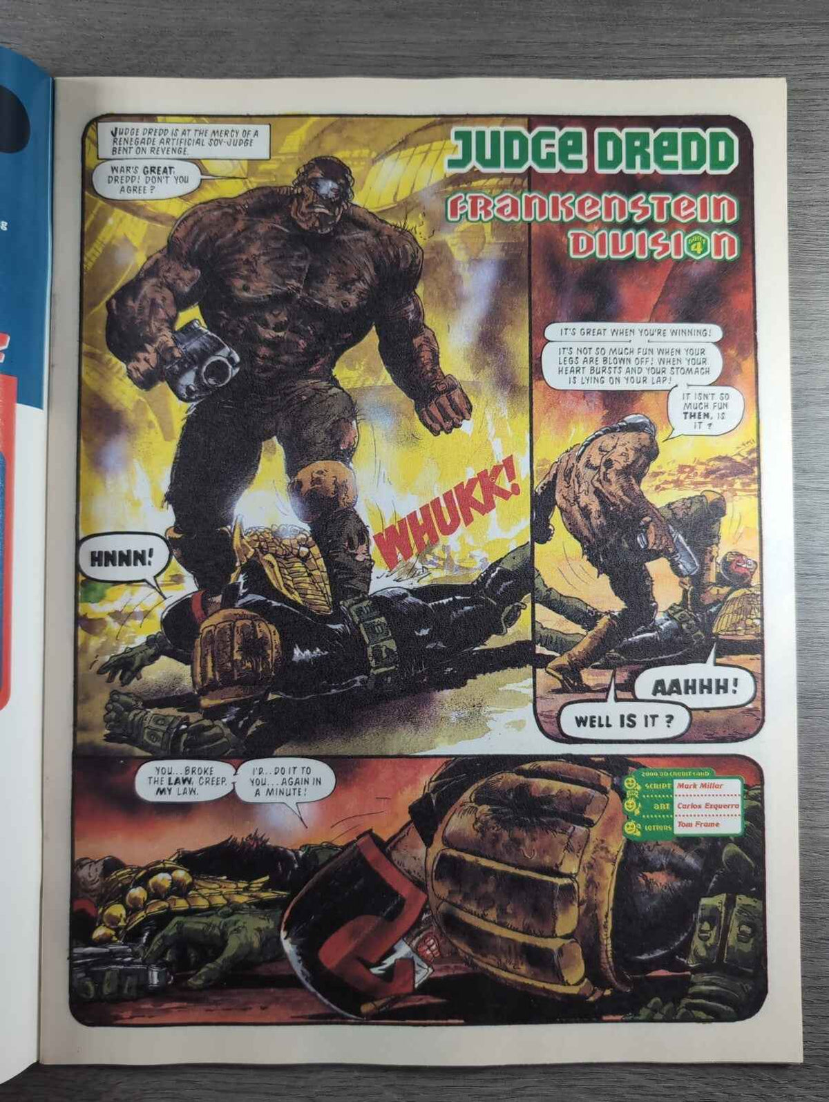 2000AD Prog 871 Featuring Judge Dredd Comic 21st Jan 1994 Vintage Retro Comic