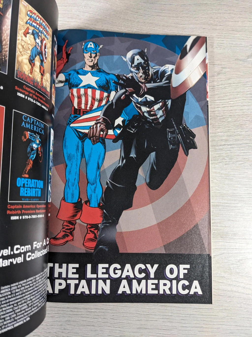 Captain America: The Legacy Of Captain America by Joe Simon Marvel Comic Book