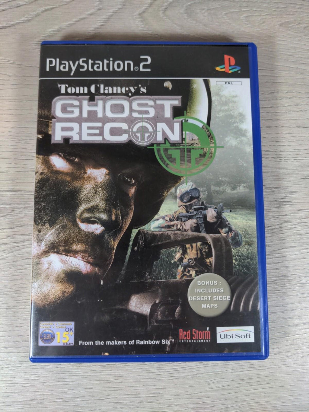 Tom Clancys Ghost Recon Playstation 2 PS2 Game & Manual
