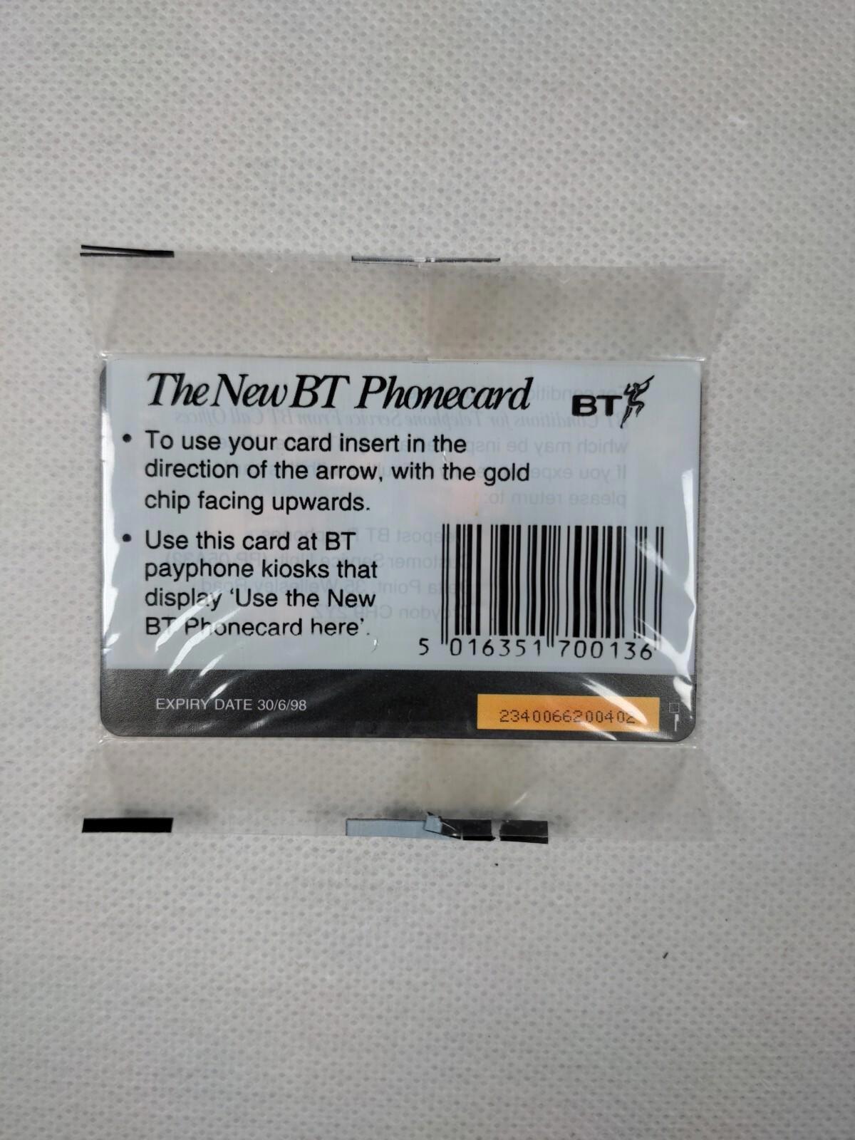 BT Phone Card  Special Edition Unused Vintage £2 Chip Phonecard Unopened Sealed - Retrorama UK