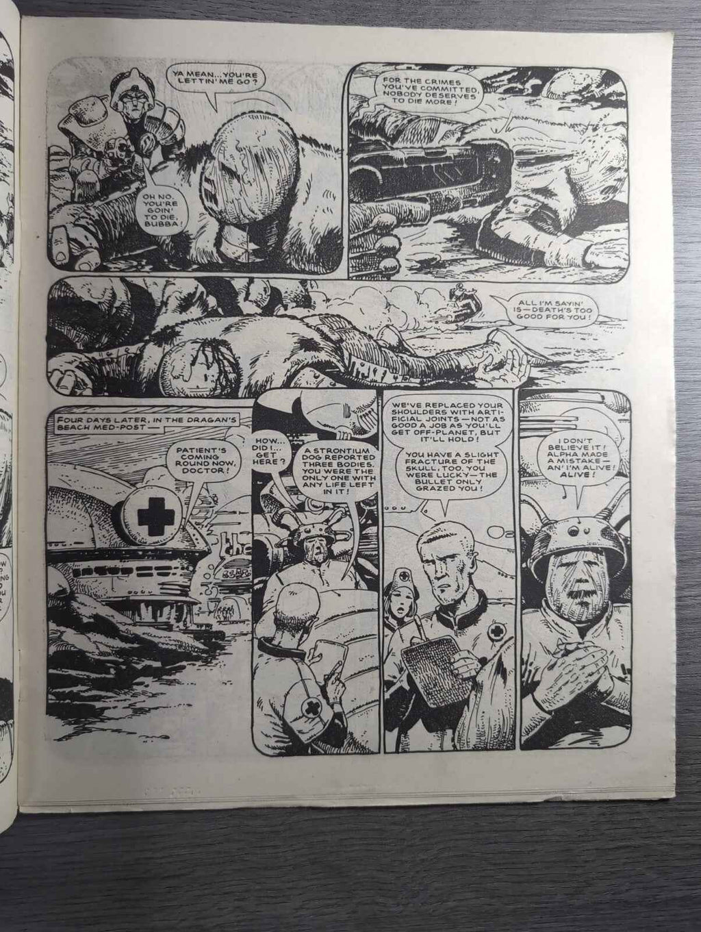 2000AD Prog 489 Featuring Judge Dread Comic Date 27th Sept 1986 Retro Comic