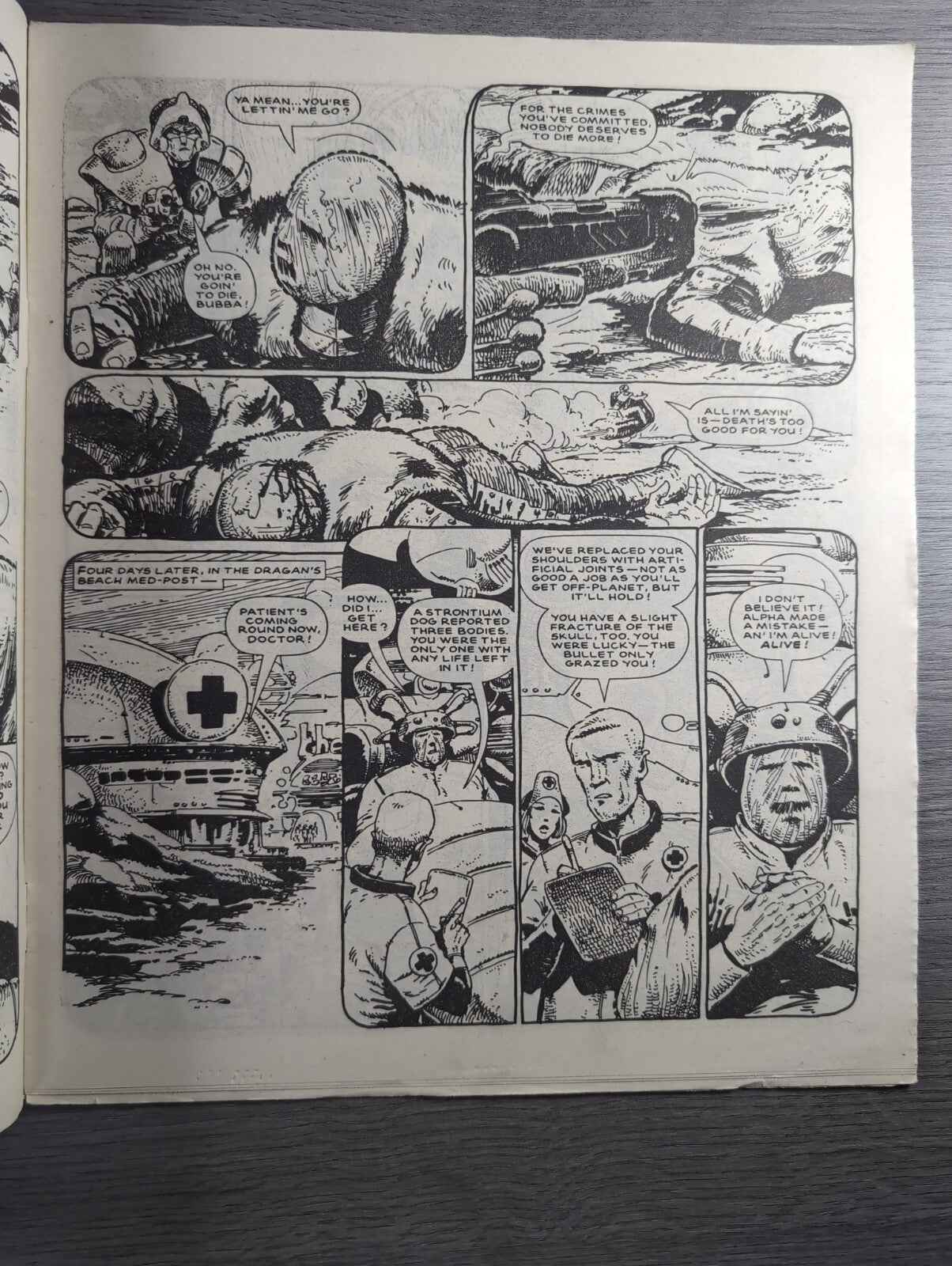 2000AD Prog 489 Featuring Judge Dread Comic Date 27th Sept 1986 Retro Comic