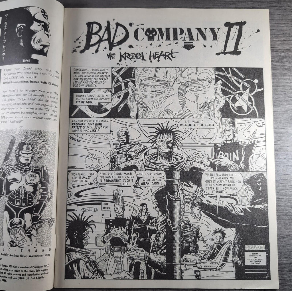 2000AD Prog 578 Featuring Judge Dredd 11th June 1988 Vintage Comic