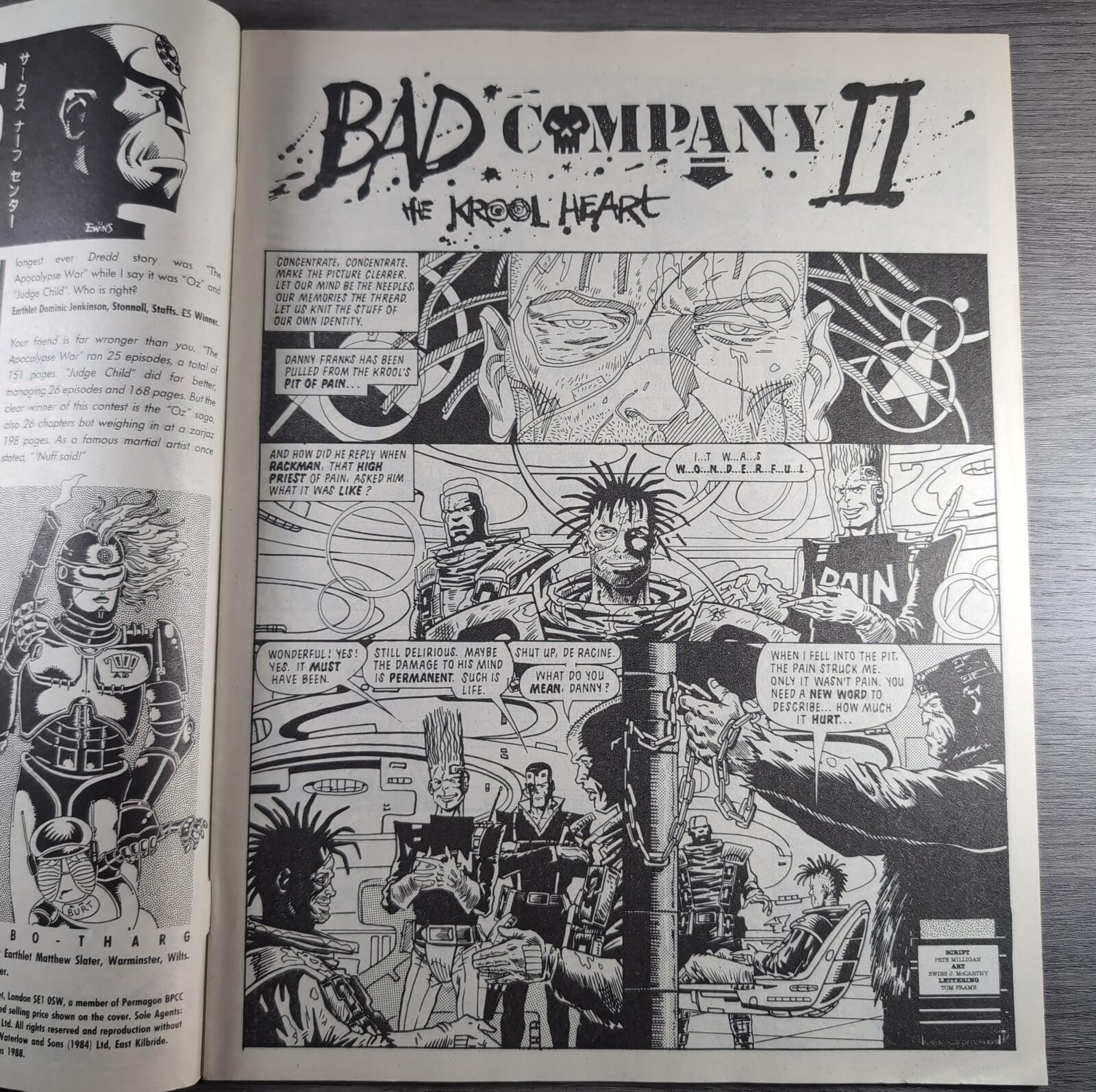 2000AD Prog 578 Featuring Judge Dredd 11th June 1988 Vintage Comic