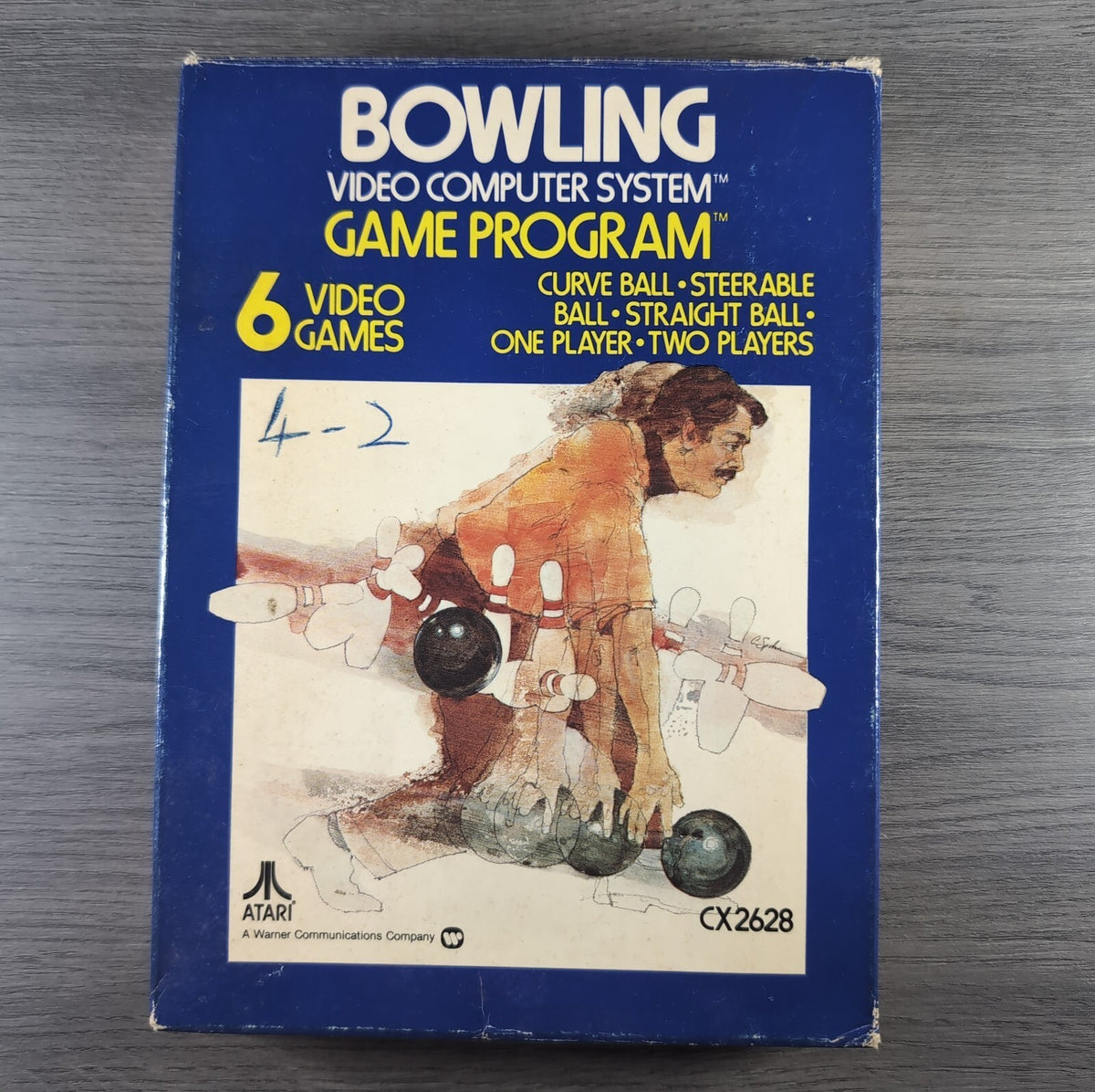 Bowling Atari 2600 Game CX2628 Cartridge & Manual Boxed CIB Tested & Working