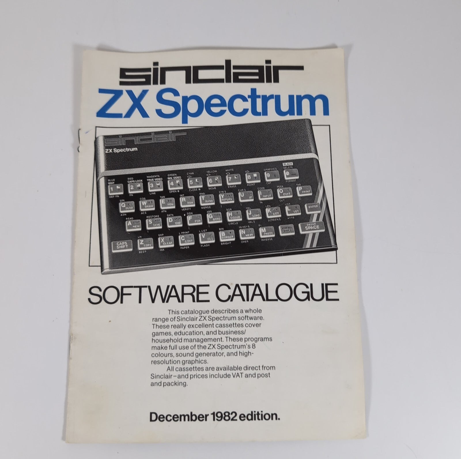 Sinclair ZX Spectrum 16k Personal Computer Rubber Keys Tested & Working