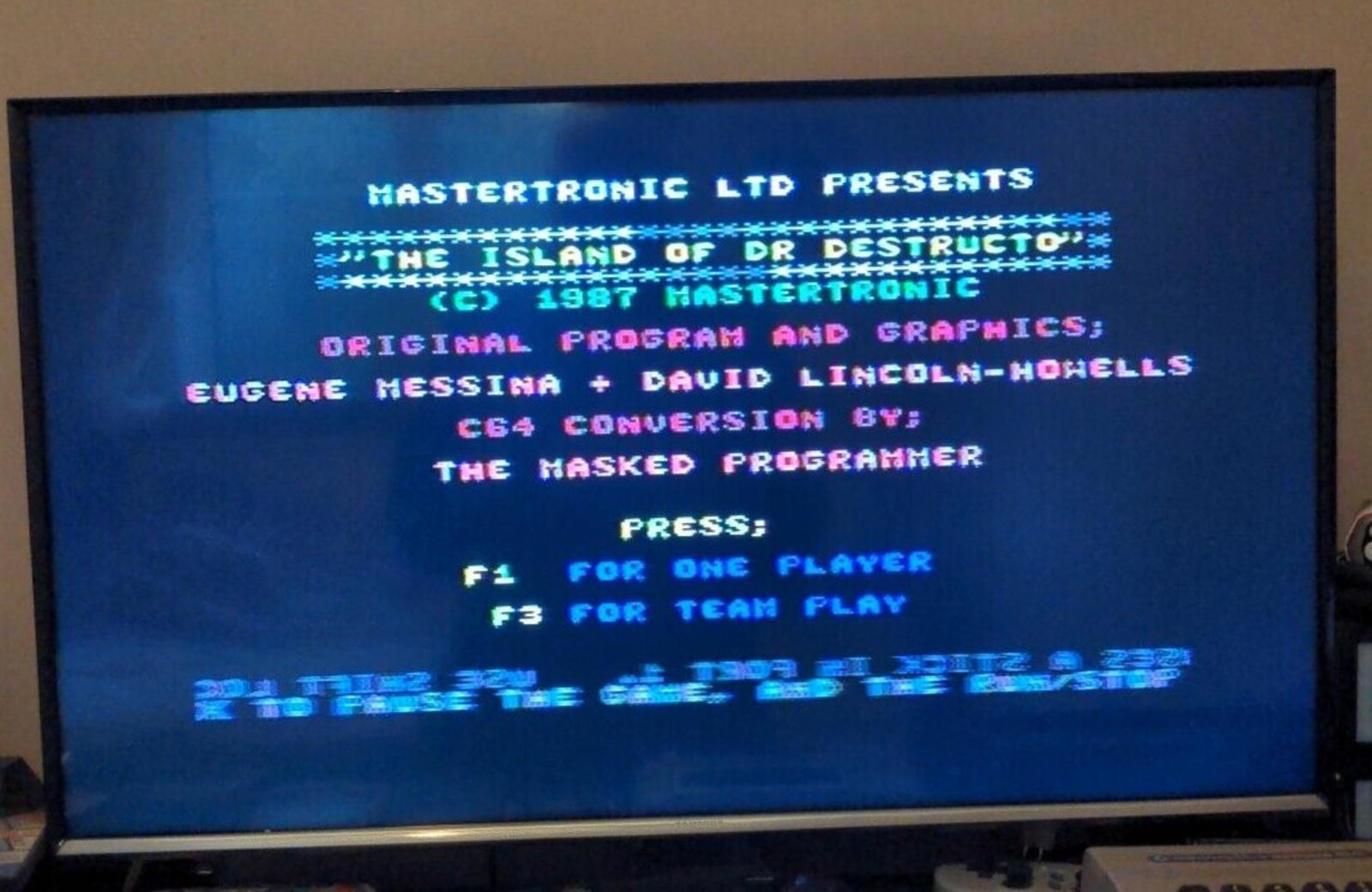 Destructo Commodore 64 C64 Video Game Cassette Tested & Working