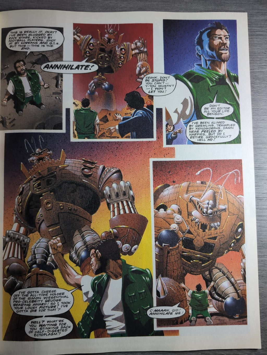 2000AD Prog 840 Featuring Judge Dredd Comic 19th June 1993 Vintage Retro Comic