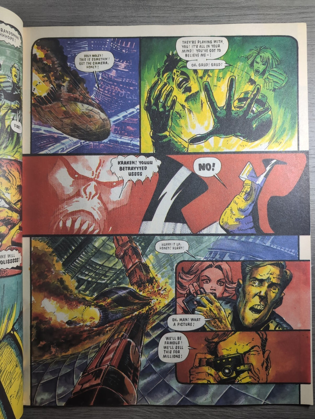 2000AD Prog 682 Featuring Judge Dredd Comic 9th June 1990 Vintage Retro Comic