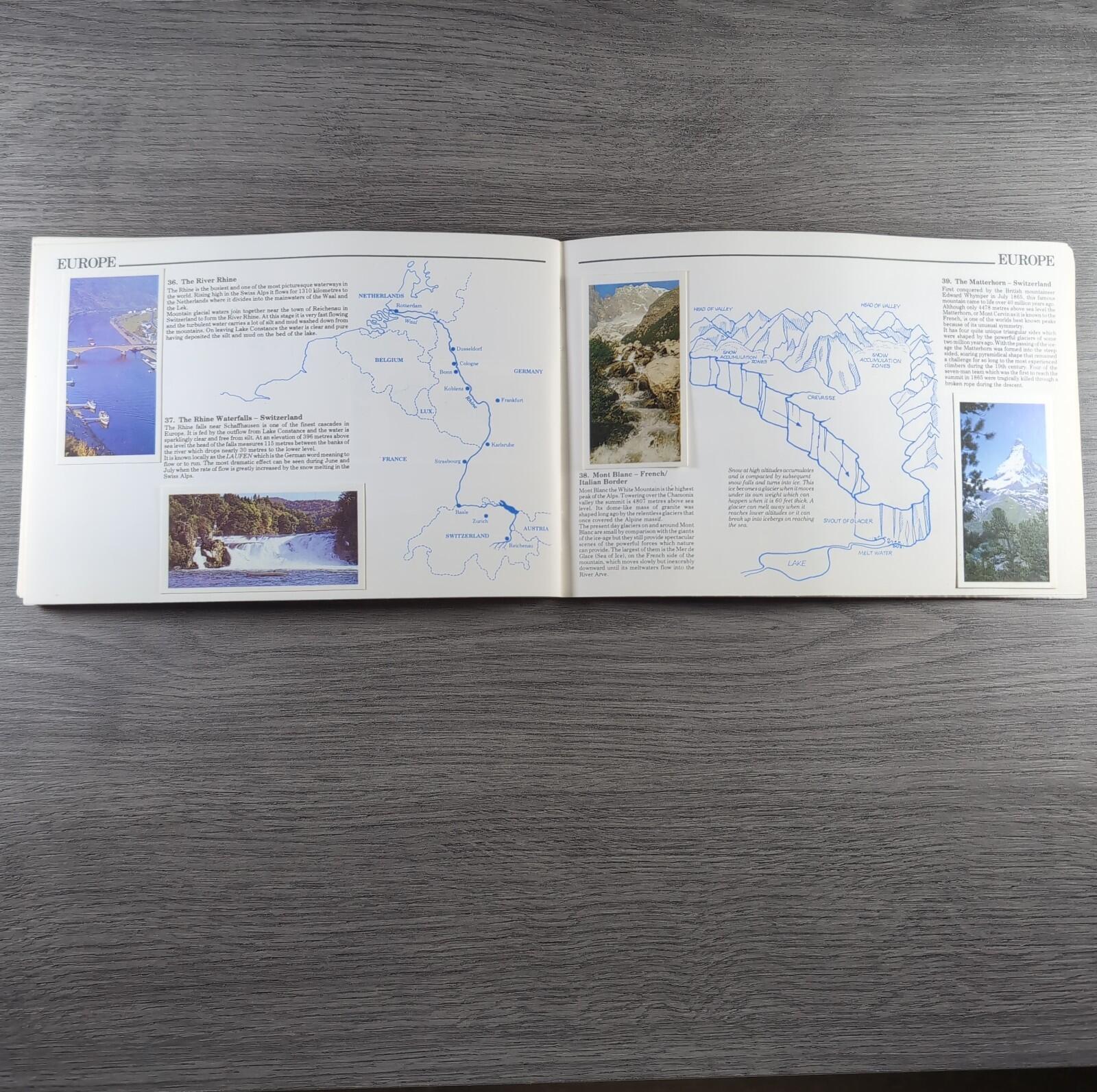 Brooke Bond Tea Picture Cards Album Features Of The World Complete Set