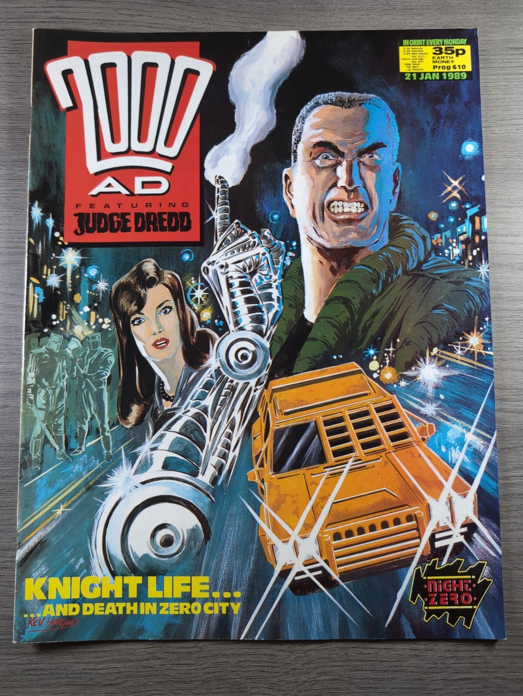 2000AD Prog 610  Featuring Judge Dread Comic 21st Jan 1989 Vintage Retro Comic