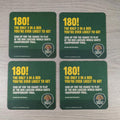 John Smiths 180! 4 x Vintage Beer Mats Pub Bar Coaster Breweriana - Retrorama UK