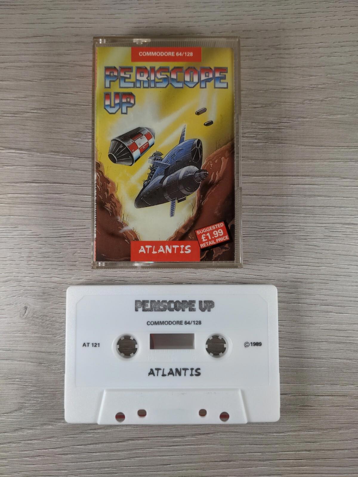 Periscope Up Commodore 64 C64 Game Cassette Tested & Working