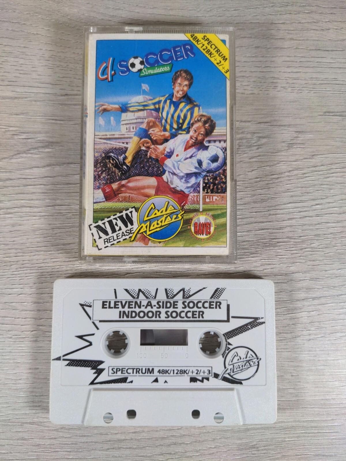 4 Soccer Simulators ZX Spectrum 48K 128K Video Game Cassette Tested & Working