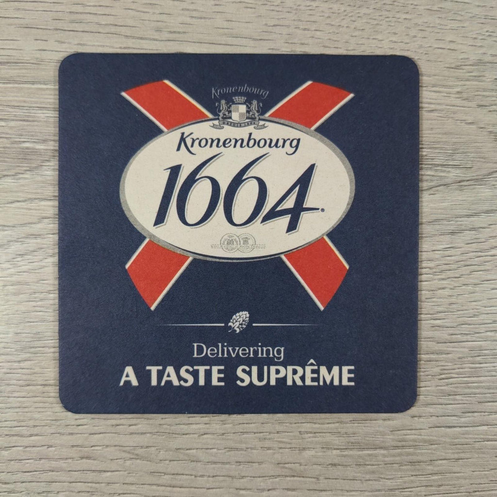 Kronenbourg 3 x Vintage Beer Mats Pub Bar Coaster Breweriana - Retrorama UK