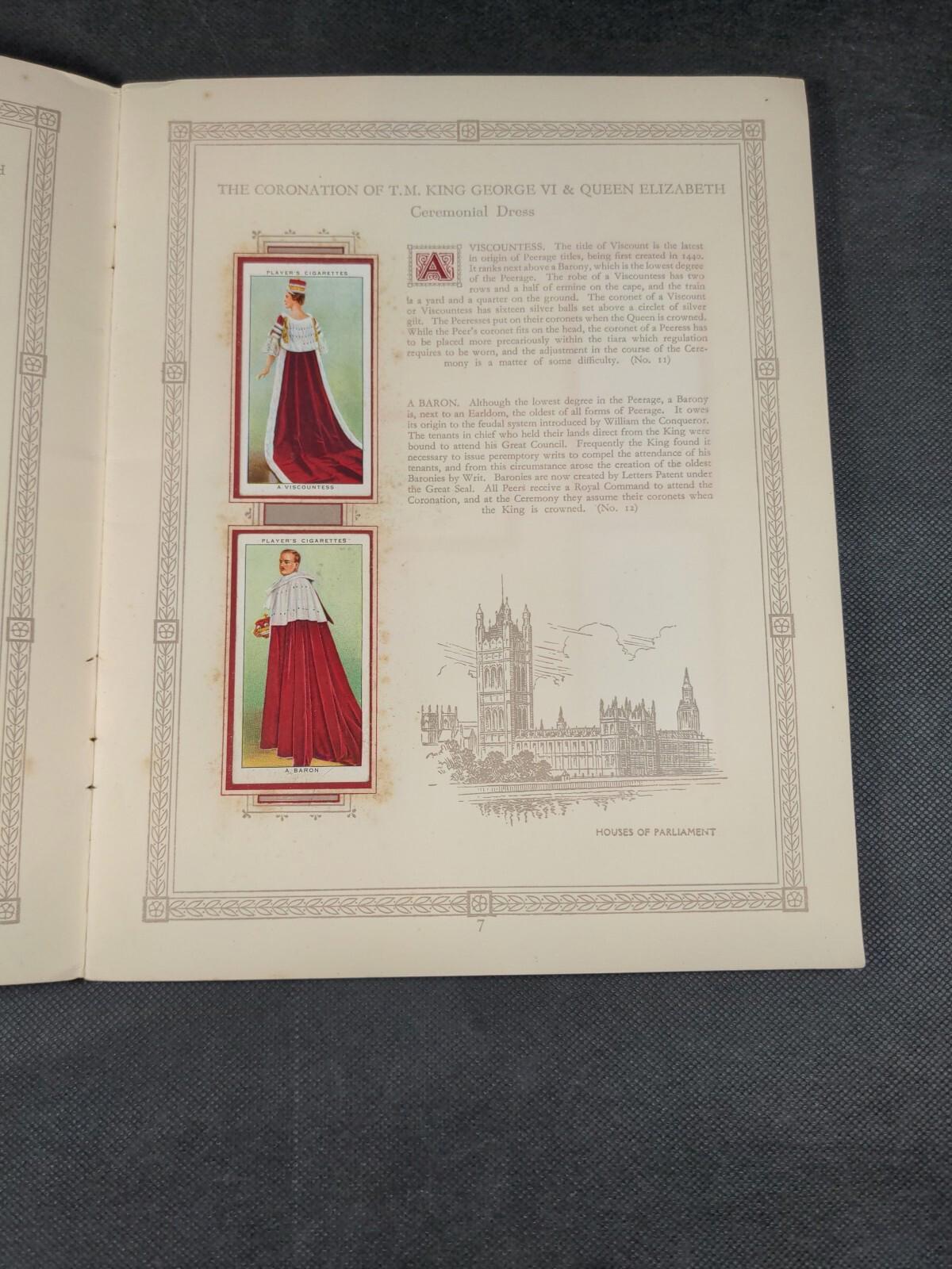 The Coronation Of HM King George VI John Player & Sons Full Set Cigarette Cards