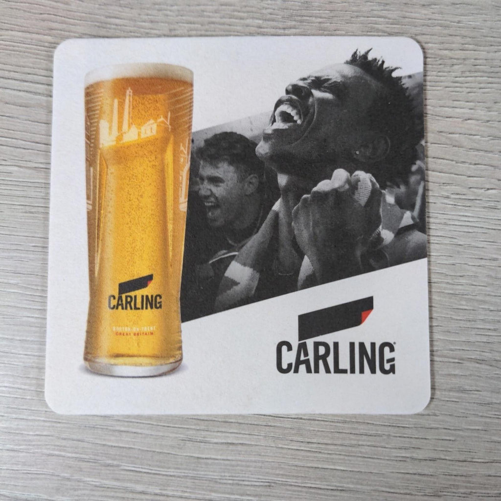 Carling 5 x Vintage Beer Mats Pub Bar Coaster Breweriana - Retrorama UK