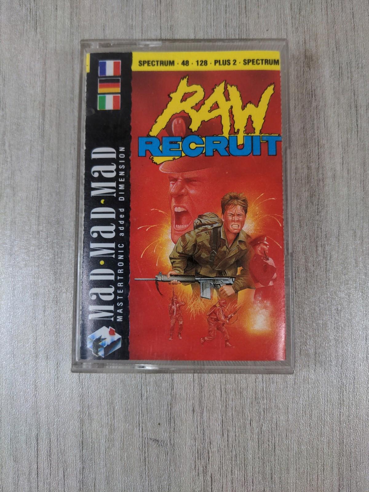 Raw Recruit  ZX Spectrum 48K 128K Plus 2 Video Game Cassette Tested & Working