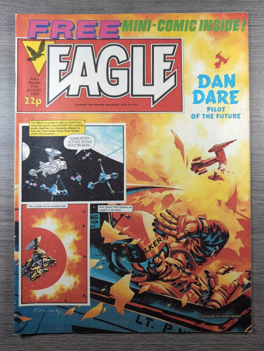 Eagle Comic 27th August 1983 Vintage Retro UK Comic