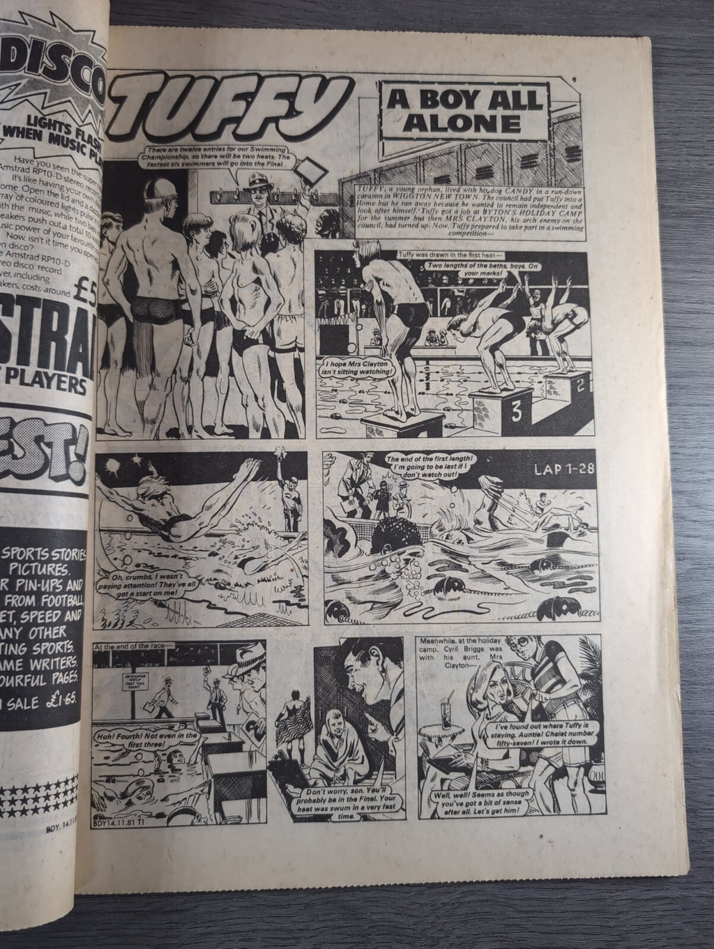 Buddy Comic Issue No 40 14th November 1981 Vintage Retro Comic
