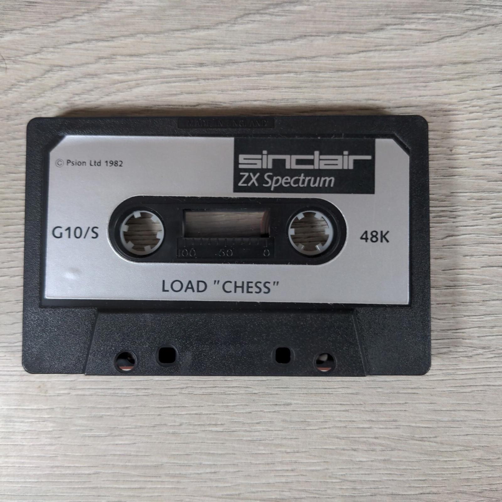 Chess ZX Spectrum 48K Video Game Cassette Tested & Working