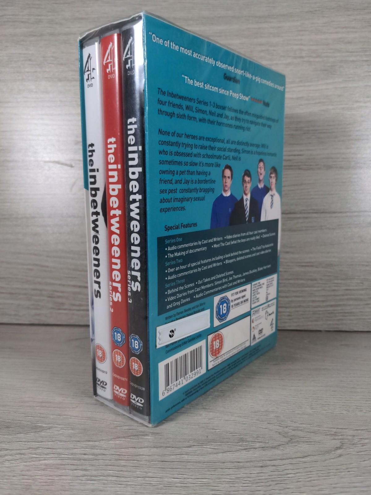 The Inbetweeners  Series 1, 2 & 3 Complete DVD 5 Disc Box Set New & Sealed