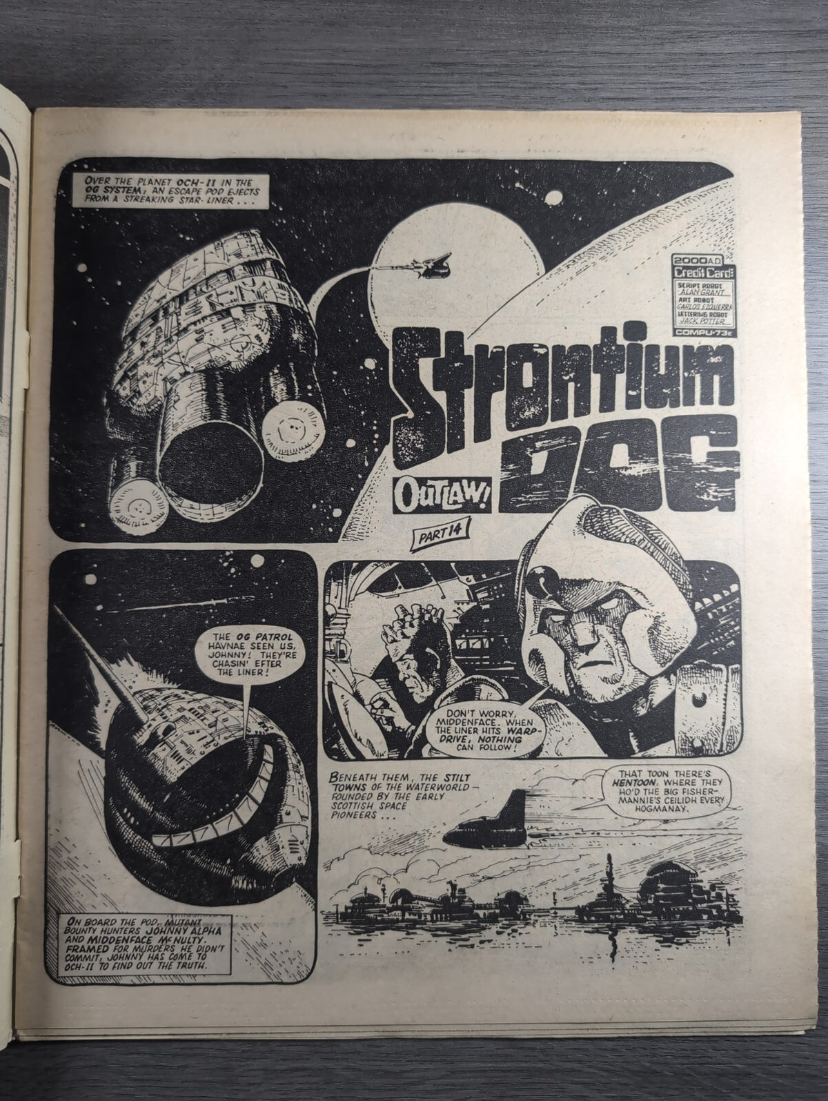 2000AD Prog 376 Featuring Judge Dredd Comic 7th July 1984 Vintage Retro Comic