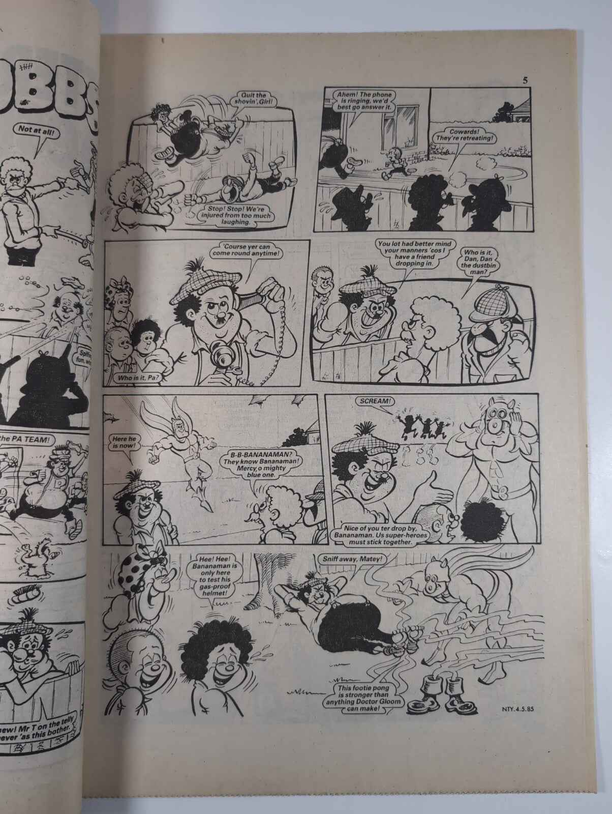 Nutty Comic Featuring Bananaman Issue No. 273 May 4th 1985 Vintage Retro Comic