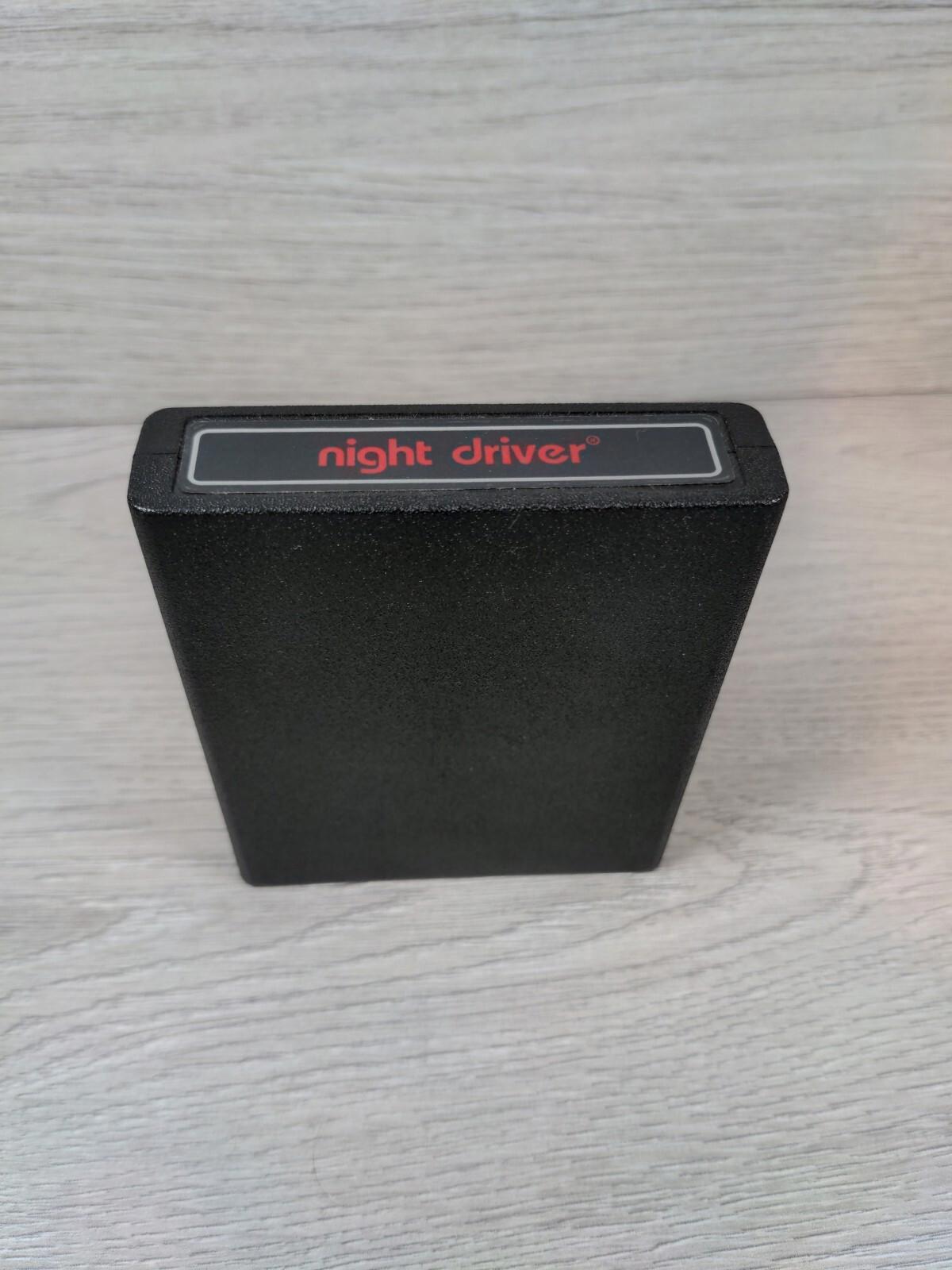 Atari 2600 Night Driver Cartridge & Manual Vintage Video Game - Tested & Working