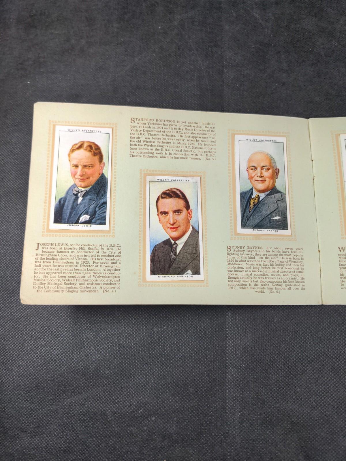W.D & H.O Wills Radio Celebrities Second Series 1935 Cigarette Cards Full Set