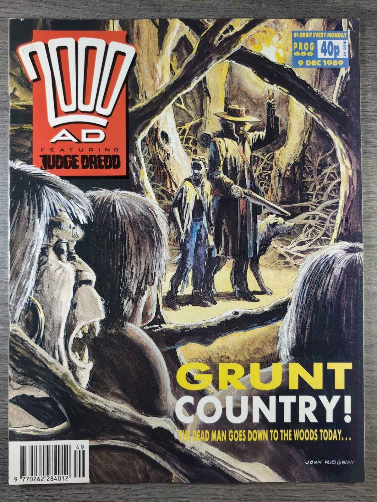 2000AD Prog 656 Featuring Judge Dredd Comic 9th Dec 1989 Vintage Retro Comic