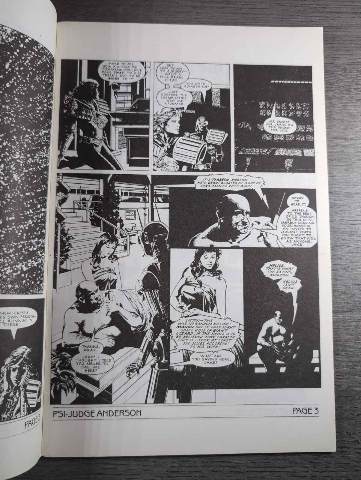 Judge Anderson PSI Issue No 9 Limited Edition Fleetway Comics Vintag Retro Comic