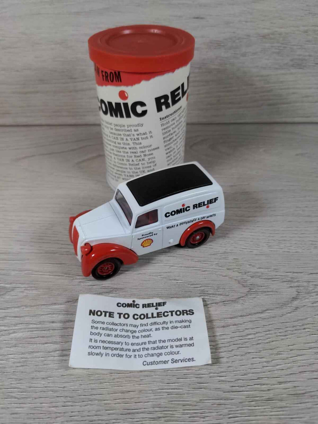 Lledo Comic Relief Van In A Can Vintage Diecast Model Morris Van - Retrorama UK