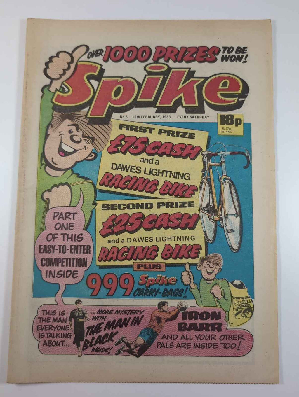 Spike Comic Issue No. 13 April 16th 1983 D.C Thomson Vintage Retro Comic