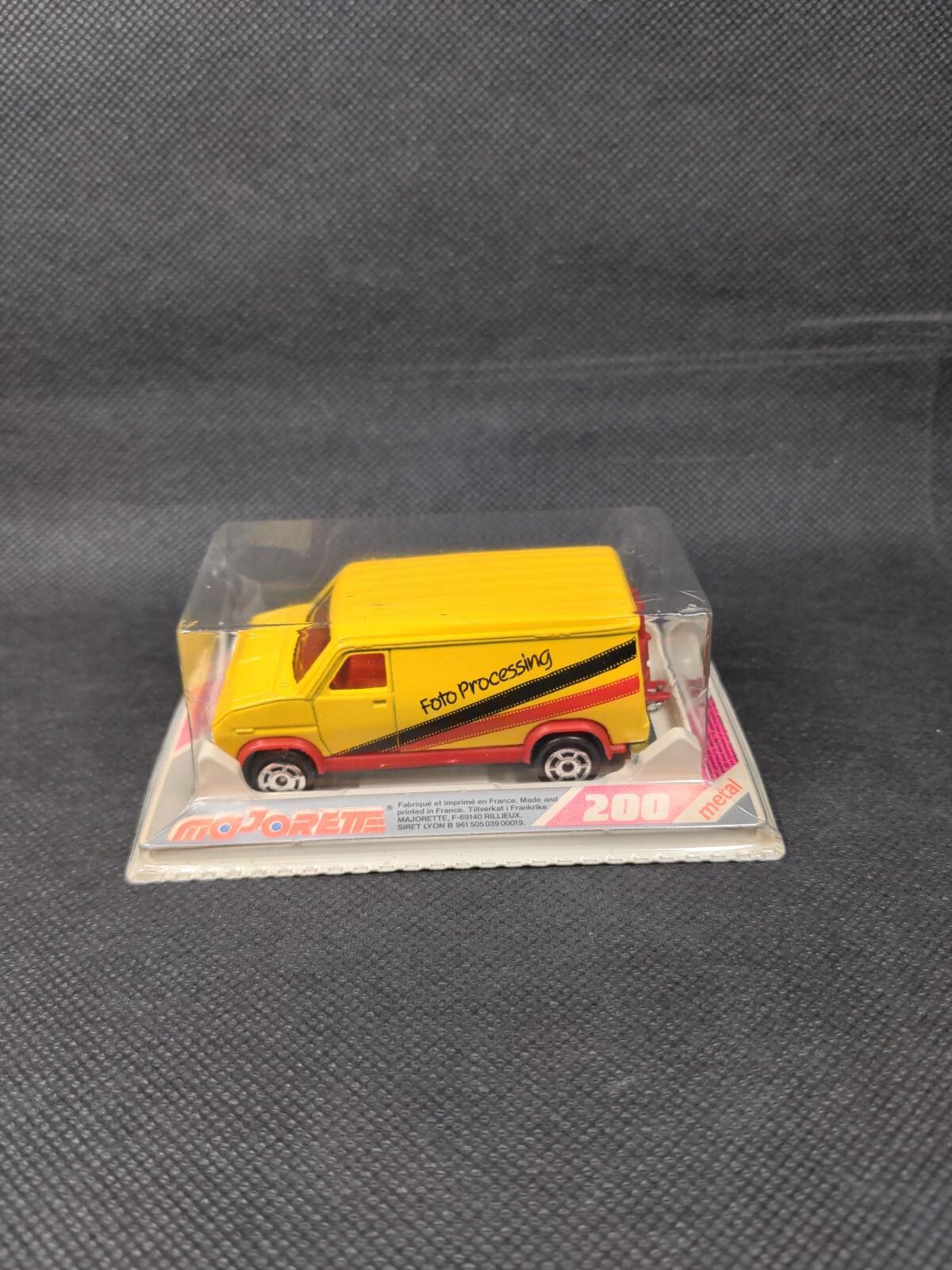 Majorette 200 Series Foto Processing Diecast Van Sealed Blister Pack 1:64 Scale