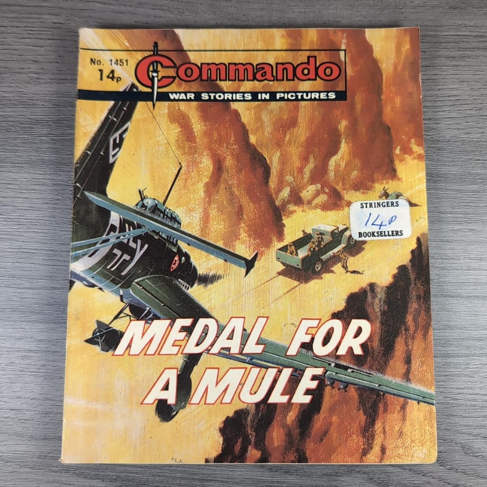 Commando Comic Issue Number 1451 Medal For A Mule
