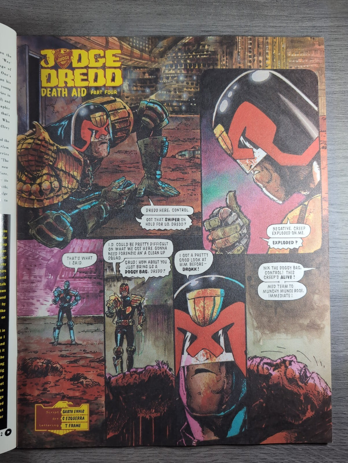 2000AD Prog 714 Featuring Judge Dredd Comic 19th Jan 1991 Vintage Retro Comic