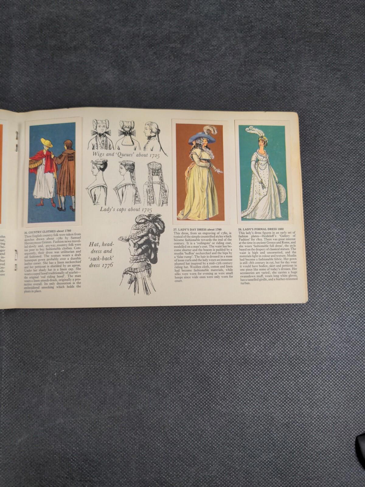 Brooke Bond Tea British Costume Picture Card Album Complete Set