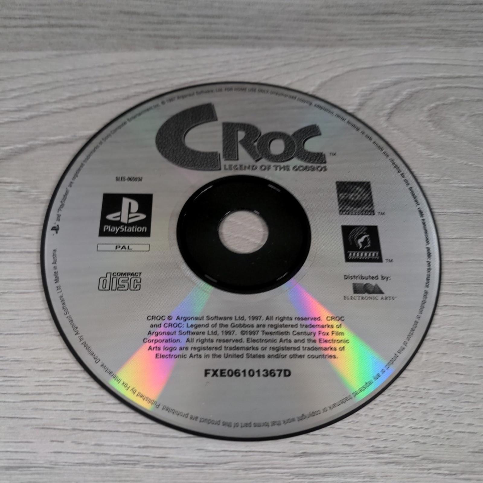 Croc Legend Of The Gobbos Playstation 1 PS1 Game + Manual