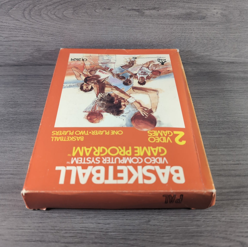 Basketball Atari 2600 Game CX2624 Cartridge & Manual Boxed CIB Tested & Working