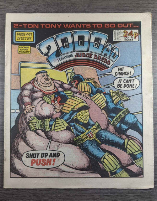 2000AD Prog 440 Featuring Judge Dread Comic 19th Oct 1985 Vintage Retro Comic