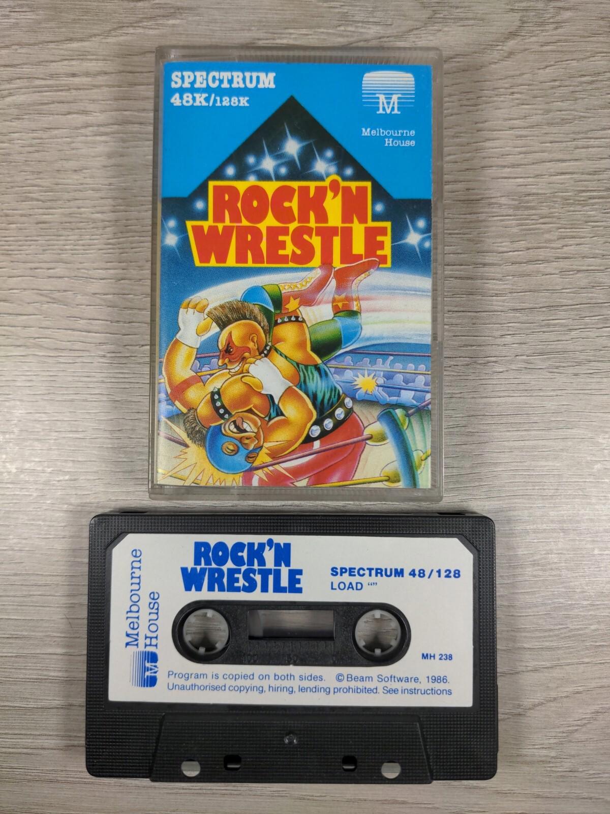 Rock N Wrestle ZX Spectrum 48K 128K Game Cassette Tested & Working