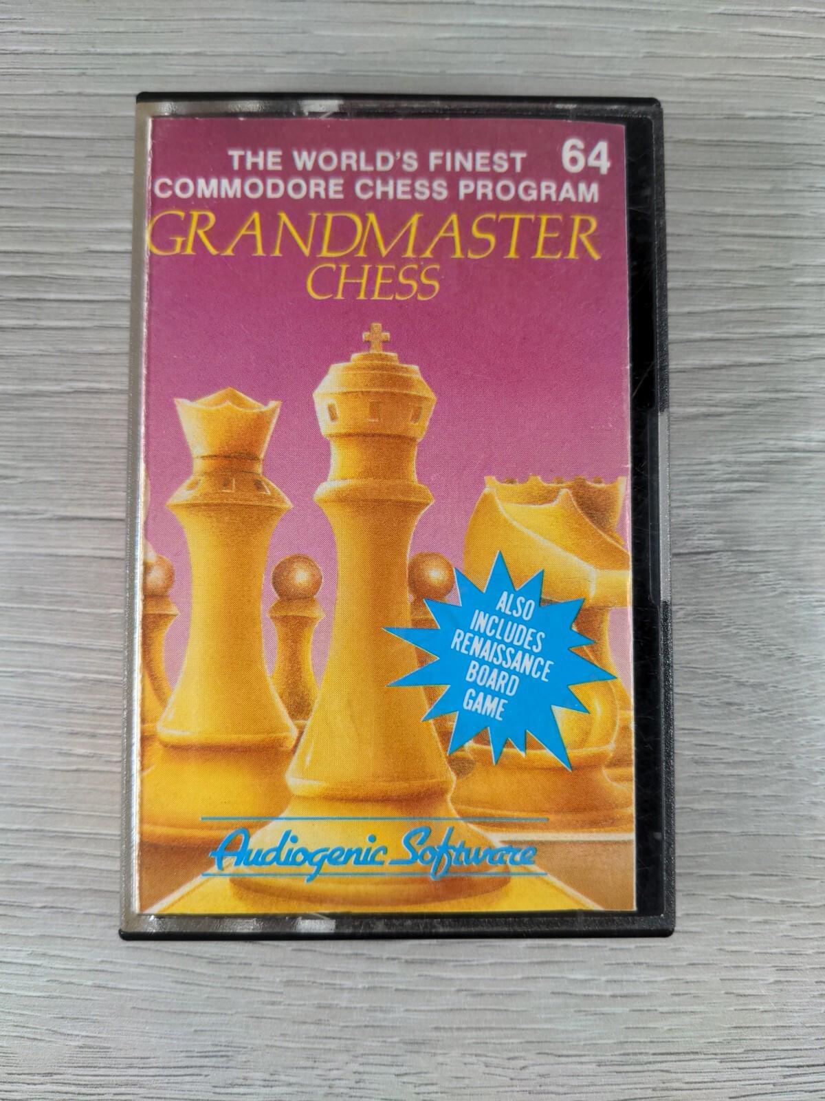 Grandmaster Chess Commodore 64 C64 Video Game Cassette Tested & Working