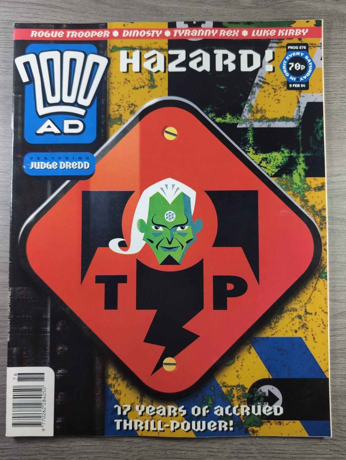 2000AD Prog 876 Featuring Judge Dredd Comic 9th Feb 1994 Vintage Retro Comic