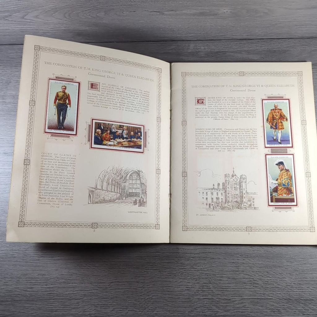 The Coronation Of HM King George VI John Player & Sons Full Set Cigarette Cards