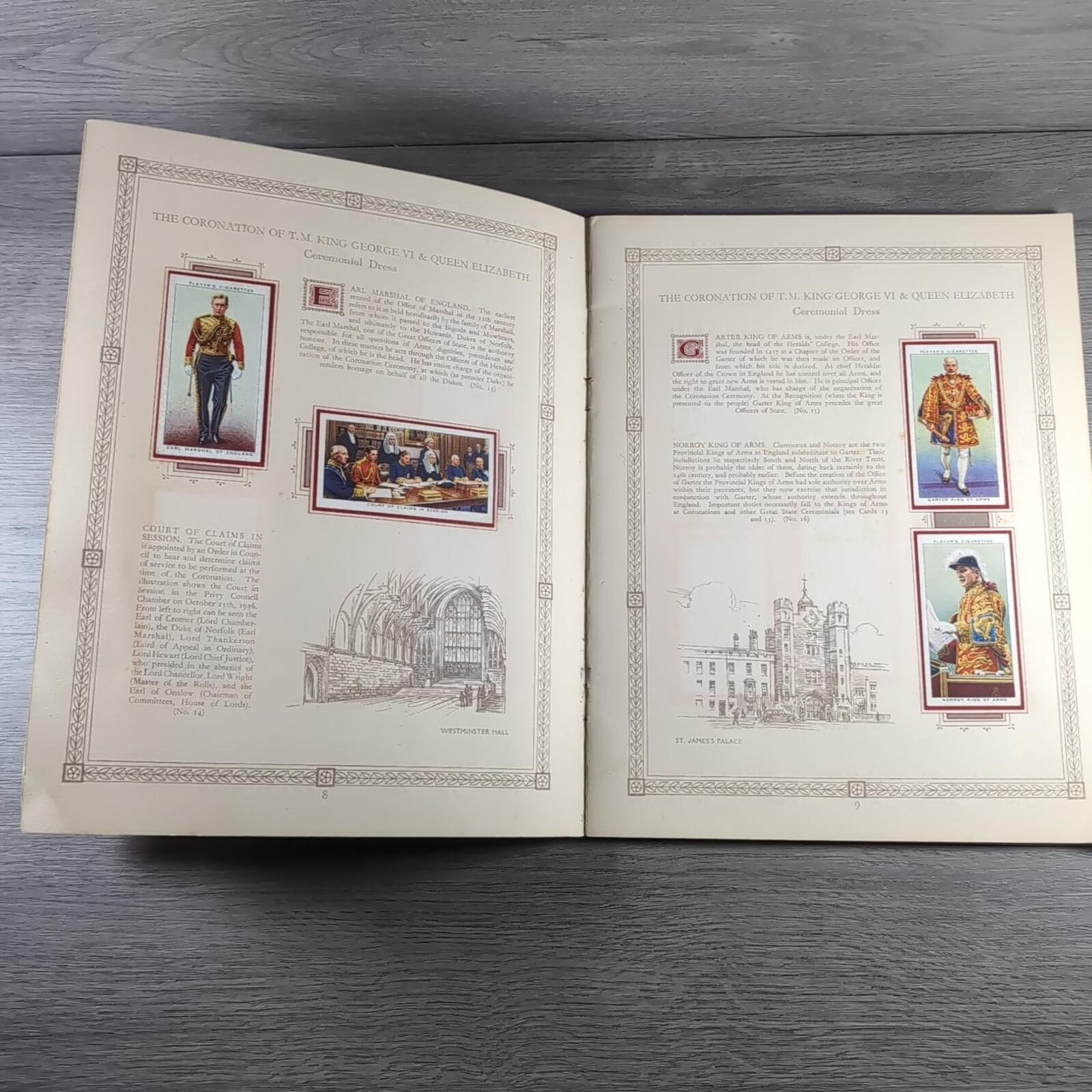 The Coronation Of HM King George VI John Player & Sons Full Set Cigarette Cards