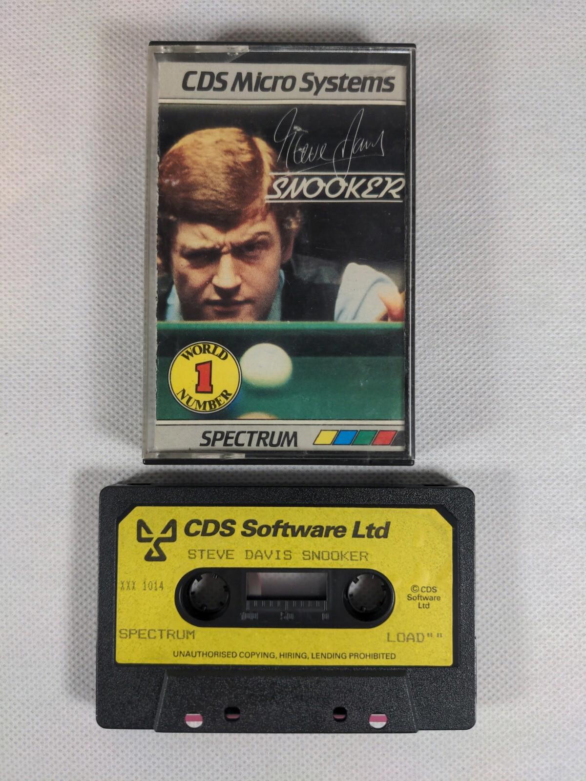 Steve Davis Snooker ZX Spectrum 48K 128K Game Cassette Tested & Working